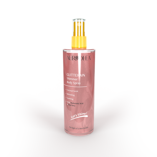 SOL22 - GLITTERAIN – Pink Shimmer Body Spray (Coconut scent) - 150 ml